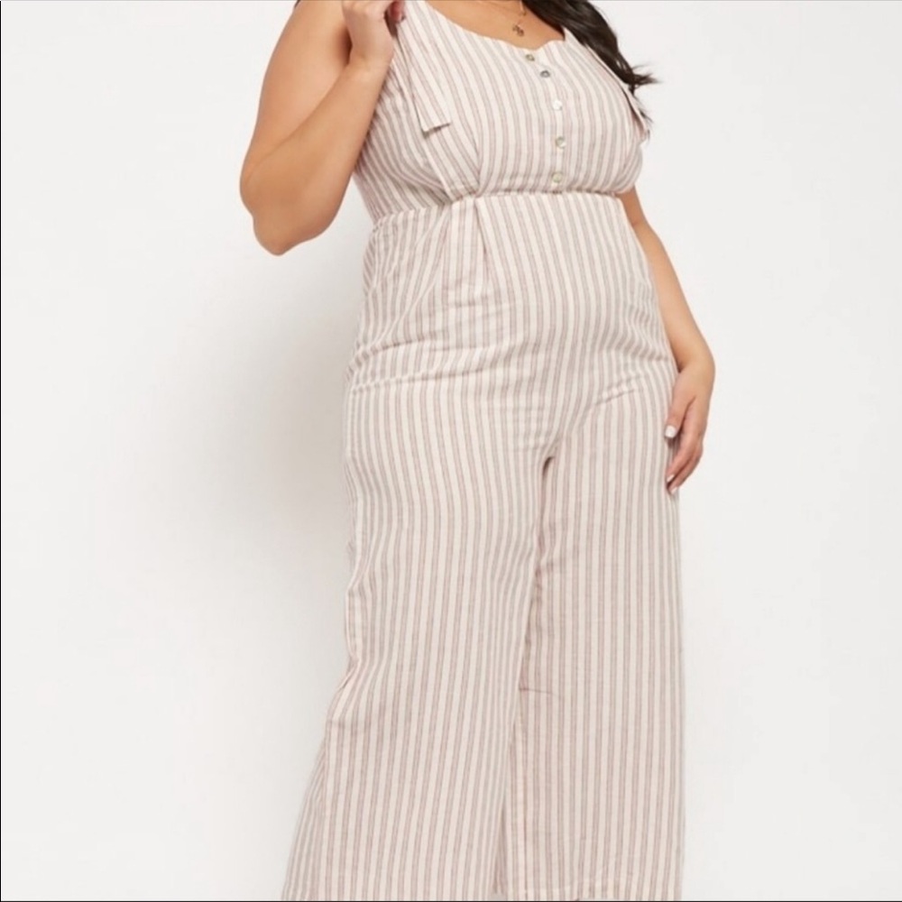 Linen Jumpsuit-Forever 21 NEW